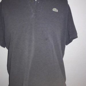 Charcoal Grey Lacoste Polo Large Excellent Cond